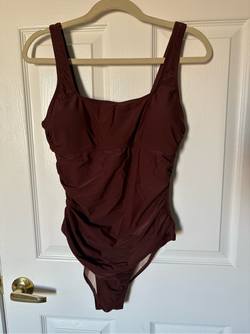 Cupshe Burgundy One-Piece Swimsuit